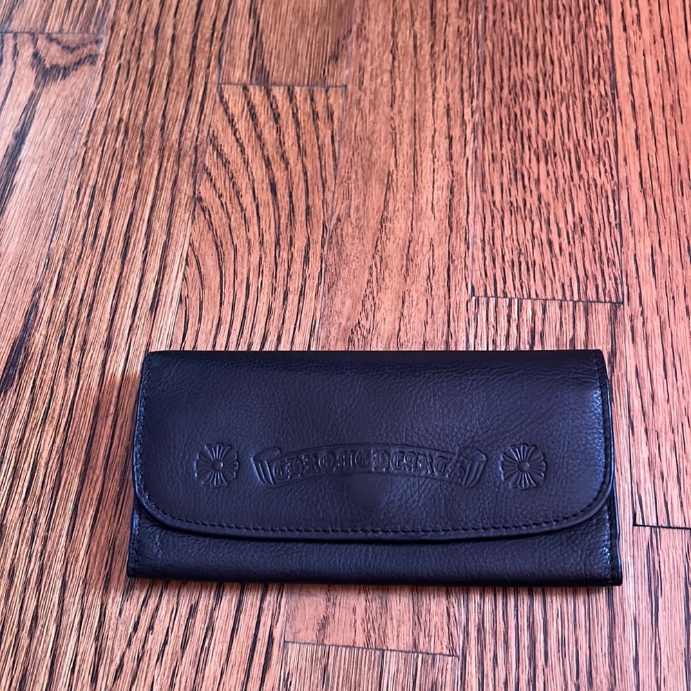 Chrome Hearts leather sunglasses/eyeglass case
